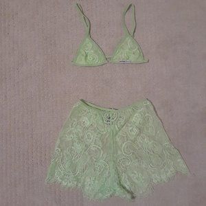 Boutine LA Ocean Blue Minimal Lace Bralette
